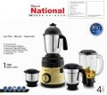 Indian Mixer Grinder 750 Watts Power 3 Pcs Stainless Steel Jars with 1 Juicer Jar 12 Months Warranty. 