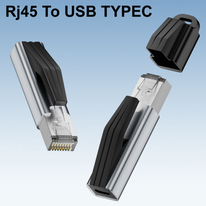 RJ45 Male Network 1000Mbps to Ethernet 1Gbps Gigabit USB C Female ...