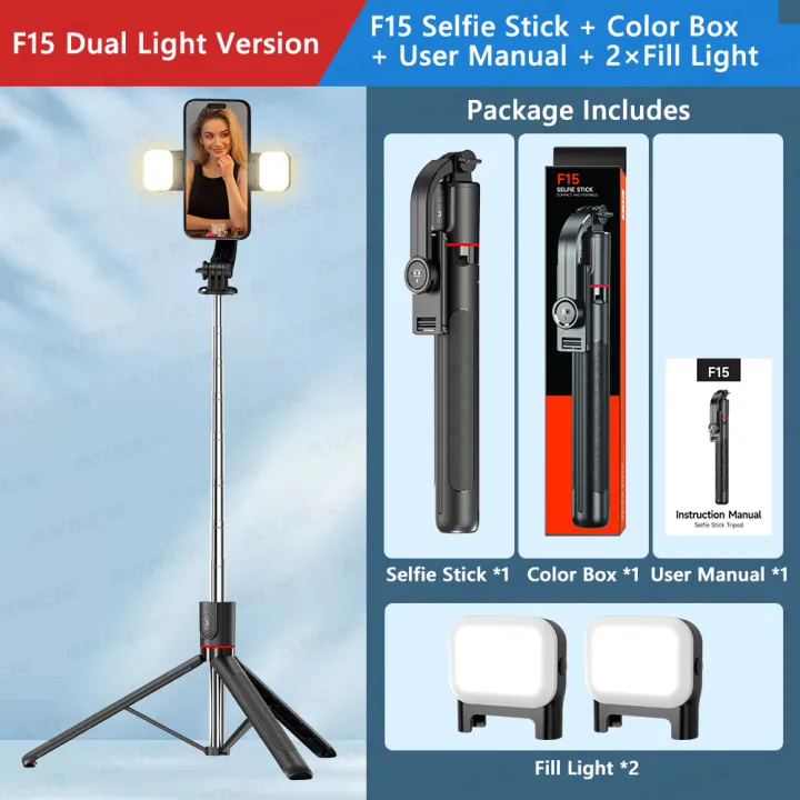 F15%20Selfie%20Stick%20Tripod%20with%20Bluetooth%20Remote,%206-Section%20Extendable%20Pole,%20360%C2%B0%20Rotation,%20Fill%20Light%20Option,%20for%20Phone%20Vlog%20-%20Image%207