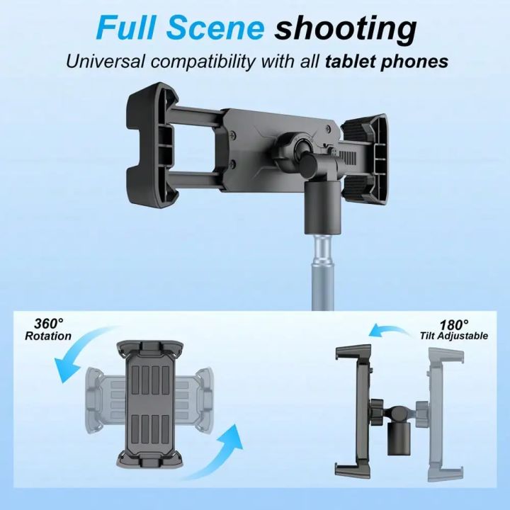 160cm%20Liftable%20Foldable%20Arm%20Tripod%20Floor%20Tablet%20Stand%20Phone%20Live%20Holder%20Support%20for%20IPhone%20IPad%20Smartphones%20Lounger%20Bed%20Mount%20-%20Image%202