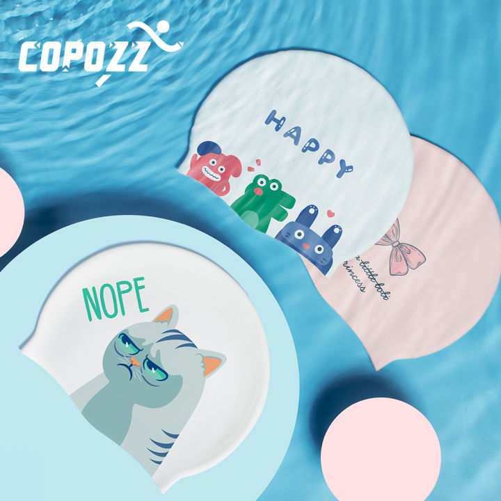 COPOZZ%20Water%20Sports%20Women%20Men%20Swimming%20Cap%20Ear%20Protect%20Long%20Hair%20Large%20Swim%20Pool%20Hat%20Professional%20Sports%20Waterproof%20Swim%20Cap%20-%20Image%202