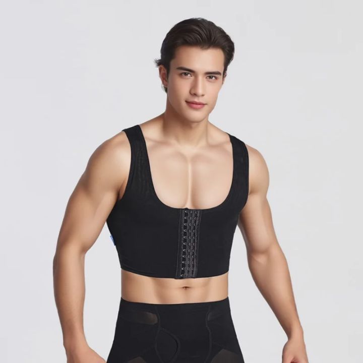 Men%20Compression%20Shirts%20for%20Men%20Shapewear%20Chest%20Abdomen%20Control%20Body%20Shaper%20Slimming%20Undershirt%20Workout%20Vest%20Tank%20Top%20-%20Image%207