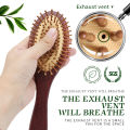 BOOMSLIFE Oak Wood Hair Brush Women Head Scalp Massage Hairbrush Wood Wide Tooth Hair Comb Airbag Hair Loss Improve Scalp Tool. 