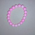 Pink Marble beaded Bracelet (Two in one pack). 