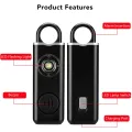 Personal Self Defense Alarm，130db Self Defense Siren Safety Alarm For Women Girl, Personal Keychain Alarm Rechargeable Battery. 