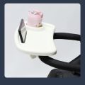 Baby Stroller Table Outdoor Dinner Tray For Child Food Milk Bottle Holder Baby Pram Table Kids Lunch Snack Trays Phone Holder.
