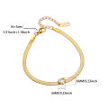 Green Zircon Heart Bracelets For Women Gold Color Stainless Steel 12 Birthstone Heart Bracelet Wedding Birthday Jewelry Gift. 