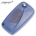 jingyuqin Flip Folding Remote Car Key Case Shell Cover Fob For FIAT Iveco Punto Ducato Stilo Panda Idea Doblo Bravo 2/3 Buttons.
