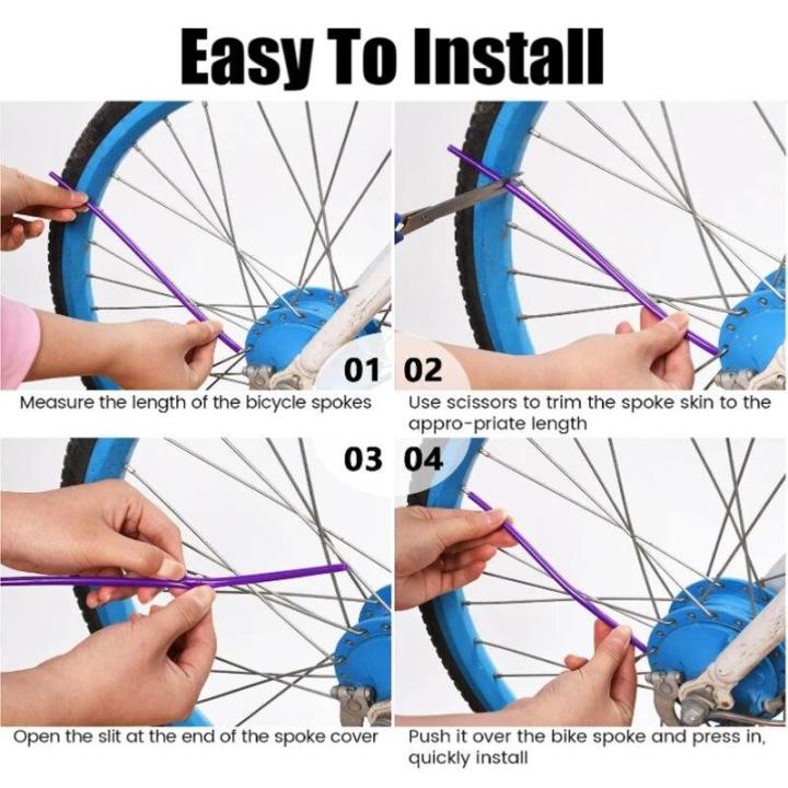 72PCS%2024cm%20Universal%20Dirt%20Bike%20Spoke%20Covers%20Motorcycle%20Wheel%20Rim%20Spoke%20Wrap%20Kit%20Skins%20Protector%20Cover%20For%20Motocross%20Bicycle%20Bike%20-%20Image%203