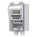 30A Digital Timer Switch Relay 168 Hours Weekly 7 Days Programmable Timer Control AC 220V KG316T With Outdoor Waterproof Box.