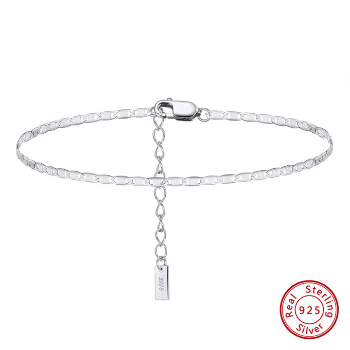 KISS%20MANDY%20Minimalist%20925%20Sterling%20Silver%20Anklet%20for%20Women%20Flat%20Marine%20Chain%20Anklet%20Foot%20Jewelry%20Personalized%20Accessories%20SA29%20-%20Image%207