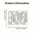 1pc White Laptop Keyboard Shortcut Stickers - Quick Reference Guide for Office Software Word and Excel shortcuts, Durable & Clear Design, Reusable Material, Enhances Productivity and learning of computer. 