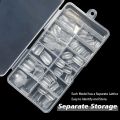 120 Pieces Upgraded Extra Short Matte Nail Tips Pre-etched Small Petite XXS Round Oval Full Cover Press on Fake Nails. 