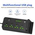 10-Port Type-C USB Power Strip EU US UK Plug Wireless Phone Charger Fast Charging Extension Socket  With Switch And Timer. 