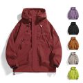 CHRLCK Unisex Waterproof Running Jacket Autumn Windproof Windbreaker Hiking Camping Trekking Outdoor Jackets Men Women Coats.