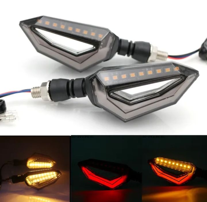 Fancy Indicator For Bike CD70 And 125 LED DRL Indicator With Flow Light Universal