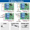 Remote Control Wireless Switch 433Mhz DC 12V 1CH RF 10A Relay Receiver and 2CH Transmitter For Door Electromagnetic Lock.