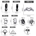 2-3pcs Cartoon Comic Goodnight Punpun Enamel Pin Oyasumi Punpun Devil Horn Eyes Brooches Lapel Backpack Badge For Kids Friends. 