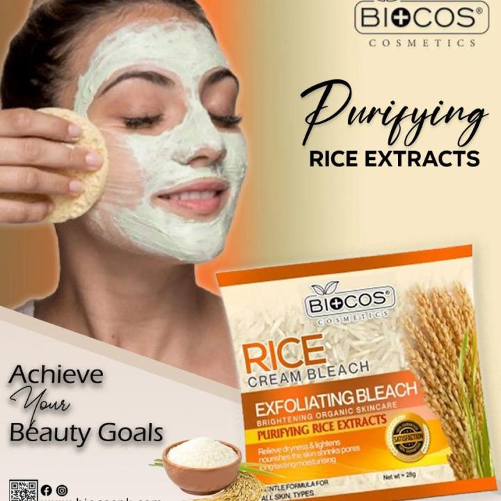 Rice cream bleach for long lasting glow & moisture "Glow today everyday!