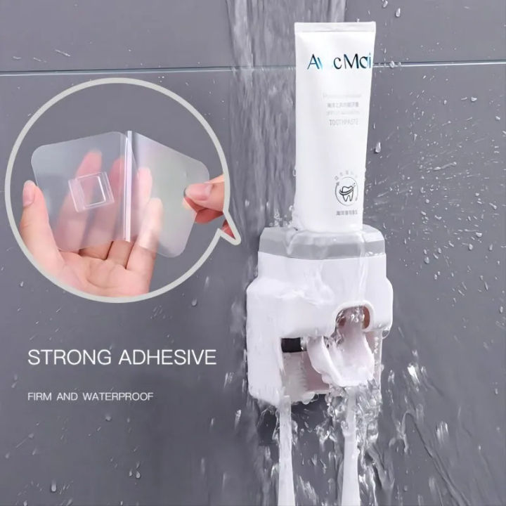1pc%20Automatic%20Toothpaste%20Dispenser%20Creative%20Wall%20Mount%20and%20Small%20Toothbrush%20Holder%20Squeezer%20for%20Family%20Shower%20Bathroom%20-%20Image%203