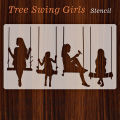 swing Reusable Stencil For wall Painting Art DIY Home Decor, Album Crafts and Canvas ID 309. 
