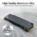 RAGEER M.2 2280 SSD Cooler Slim Aluminum Efficient Cooling Solution Compatible with Laptops, PS5 and Desktop Computers. 
