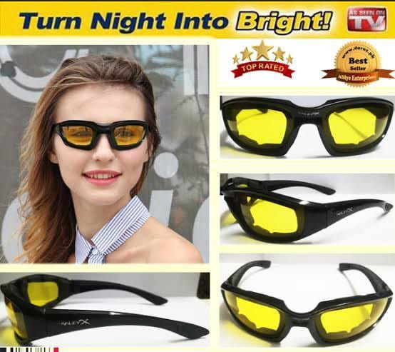 night vision night view yellow willex glasses.