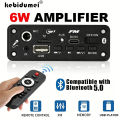 KEBIDUMEI DC 5V Bluetooth 5.0 MP3 Decoder Board 6W Amplifier MP3 Player Support Call Recording 3.5mm USB TF FM for Car Speaker. 
