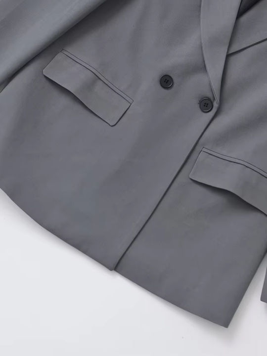 Women's%20Double%20Breasted%20Office%20Wear%20Blazer%20Coat,%20Long%20Sleeve,%20Flap%20Pockets,%20Female%20Outerwear,%20Chic%20Tops,%20Fashion%20-%20Image%206