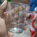 Clear Glass Tea Cup Coffe Mug Set Tong Gor Cup (6 Pieces) - Royalex mug..