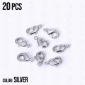 Lobster Clasps Stainless Steel Silver Connector for DIY Crafting Findings, Gold Lobster Claw Clasp for Handmade Necklace, Bracelet Jewelry Making Accessories Fastener Hook. 