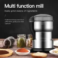 800g household commercial multi-function large rice mill prime material minion mite grinding powder grinder stainless steel food mixer machine multi-functional grinder. 
