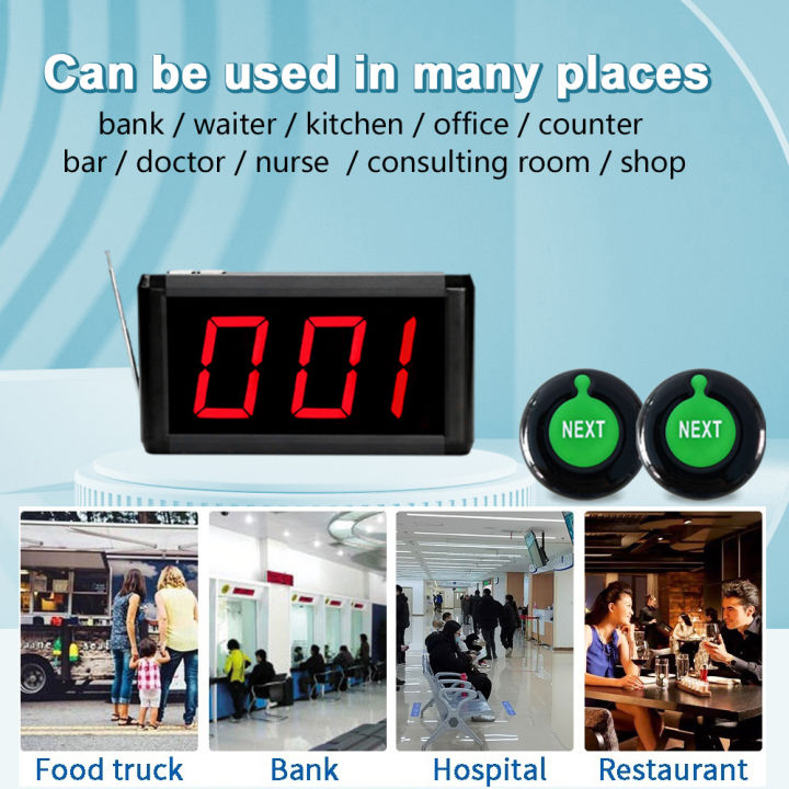 Restaurant%20Wireless%20Calling%20Queue%20Management%20System%20Take%20A%20Number%20Machince%20With%203-digit%20LED%20Screen%20and%202pcs%20Next%20Control%20Button%20-%20Image%207
