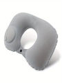 (1pc)Inflatable Pillow Travel TPU Pressed U-shaped Pillow Outdoor Travel Portable Neck Protection Pillow. 