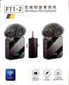 F11-2 Collar Wireless Microphone iPhone/Android & Type C Supported 99% Noise Cancellation. 