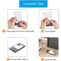 USB 3.0 External Hard Drive Enclosure 2.5 inch SATA to USB3.0 UASP Clear Portable Hard Drive Case 2T HDD Tool-Free Transparent. 