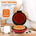 MINI Maker Waffle 4" Cooking Surface Non-Stick 350W. 