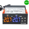 STC-3028 Dual Digital Thermostat Temperature Humidity Control Thermometer Hygrometer Controller AC 110V 220V DC 12V 24V 10A. 
