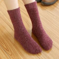 1 Pairs Winter Warm Women Socks Merino Wool Men Super Thicker Solid Against Cold Thermal Plush Thick Snow Terry Socks.