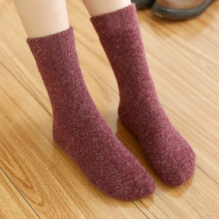 1%20Pairs%20Winter%20Warm%20Women%20Socks%20Merino%20Wool%20Men%20Super%20Thicker%20Solid%20%20Against%20Cold%20Thermal%20Plush%20Thick%20Snow%20Terry%20Socks%20-%20Image%204