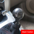 Universal Car Gear Shift Knob Carbon Fiber Car Gear Shift Knob Shifter Lever Round Ball Shape Acrylic Transparent Packaging. 