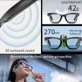 AI Smart Glasses with 8MP Camera Video Recording 100+ Languages Translation Blue LightSunglasses Bluetooth Call WIFI Men Women.
