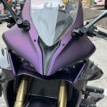 PET Ultra Matte Ghost Black Purple Metallic Car Vinyl Wrap Film With Air Release Self Adhesive DIY Motorcycle Sticker Decal. 