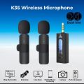 K35 Dual wireless microphone 3.5 mm supported for camera,sound card,smart phone.