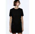 Zara Mini Dress, Matching Quality to the Original, Beautiful Soft Fabric, Straight Collar, Brick Red, Black.. 