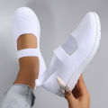 Spring new women's sports shoes, fashionable, breathable, lightweight, non-slip, wear-resistant, casual sports shoes, flat shoes. 