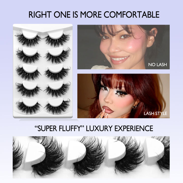 Lasvirey%20Fluffy%20Eyelashes%20Thick%20Cat%20Eye%20Lashes%208D%20Fluffy%20Volume%20Lashes%20Dramatic%20Thick%20Fluffy%20Full%20Strip%20Lashes%20Extension%20Makeup%20-%20Image%205