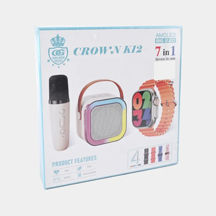 crown%20k12%207%20in%201%20(%20ultra%20watch,%20straps,%20Bluetooth%20speaker%20and%20wireless%20mic)%20-%20Image%205
