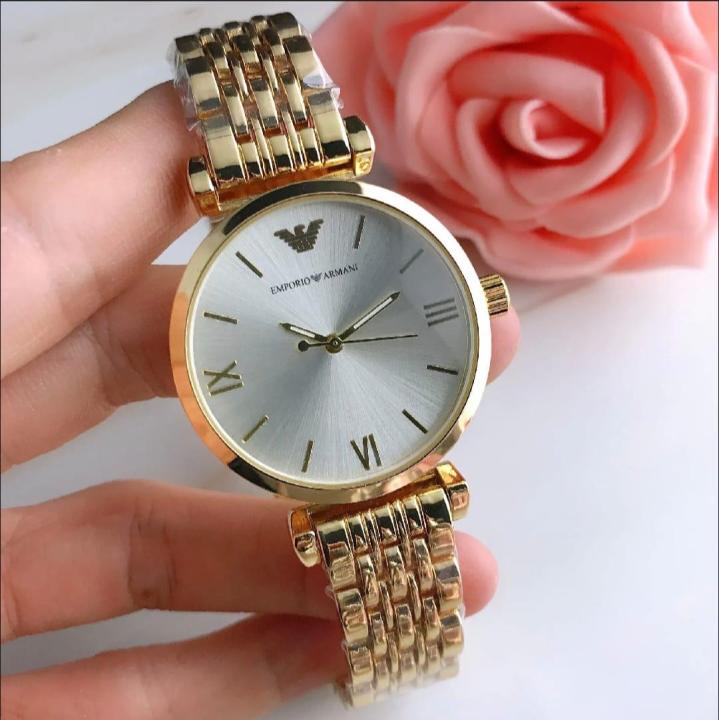 Buy Women's Fashionable Wrist Watch For Ladies Gold, Two Ton & rose ...