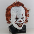 Creepy Pennywise Joker Mask Cosplay Horror Evil Demon Clown Killers Latex Helmet Halloween Carnival Party Costume Props s. 